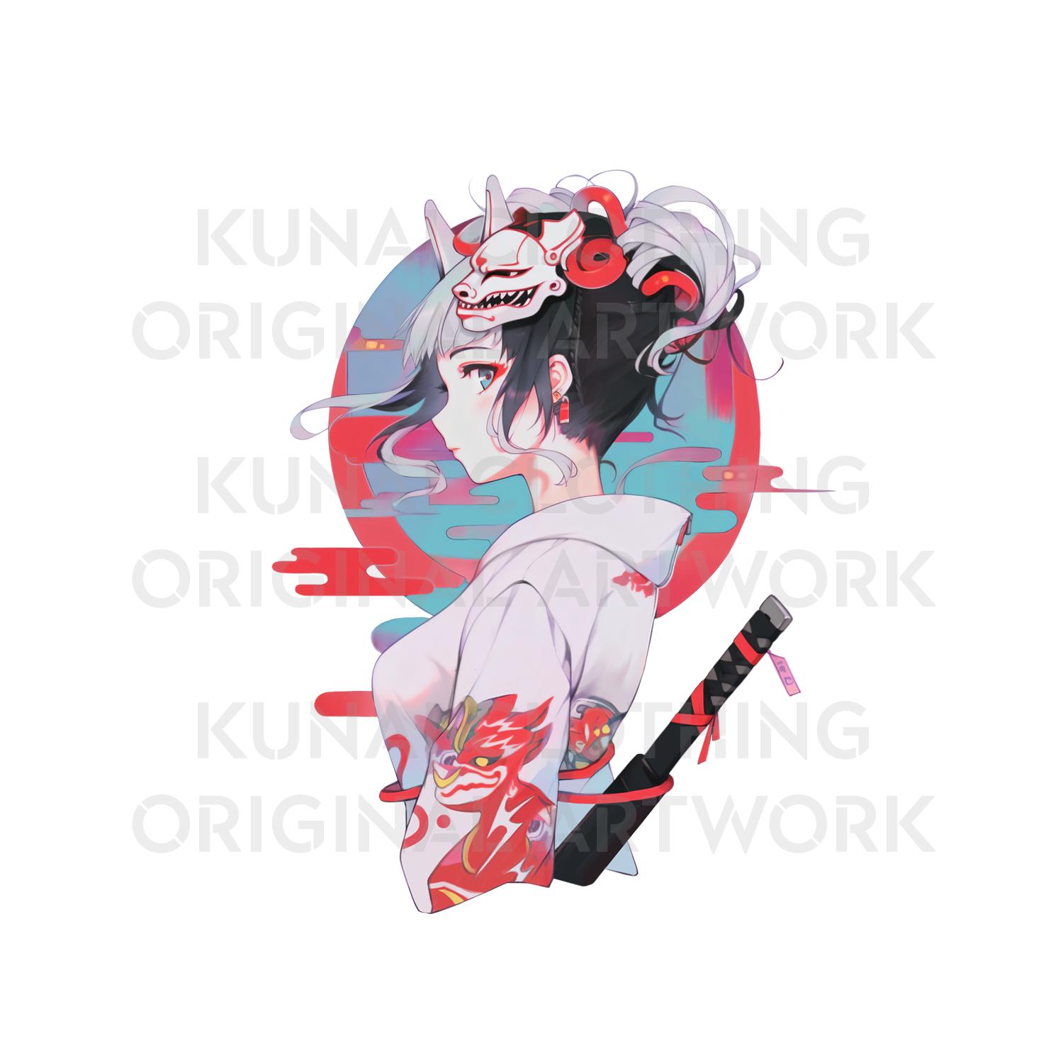 anime-manga-japanese-tshirt-clothing-apparel-kunaiwear-kitsune-t-shirt