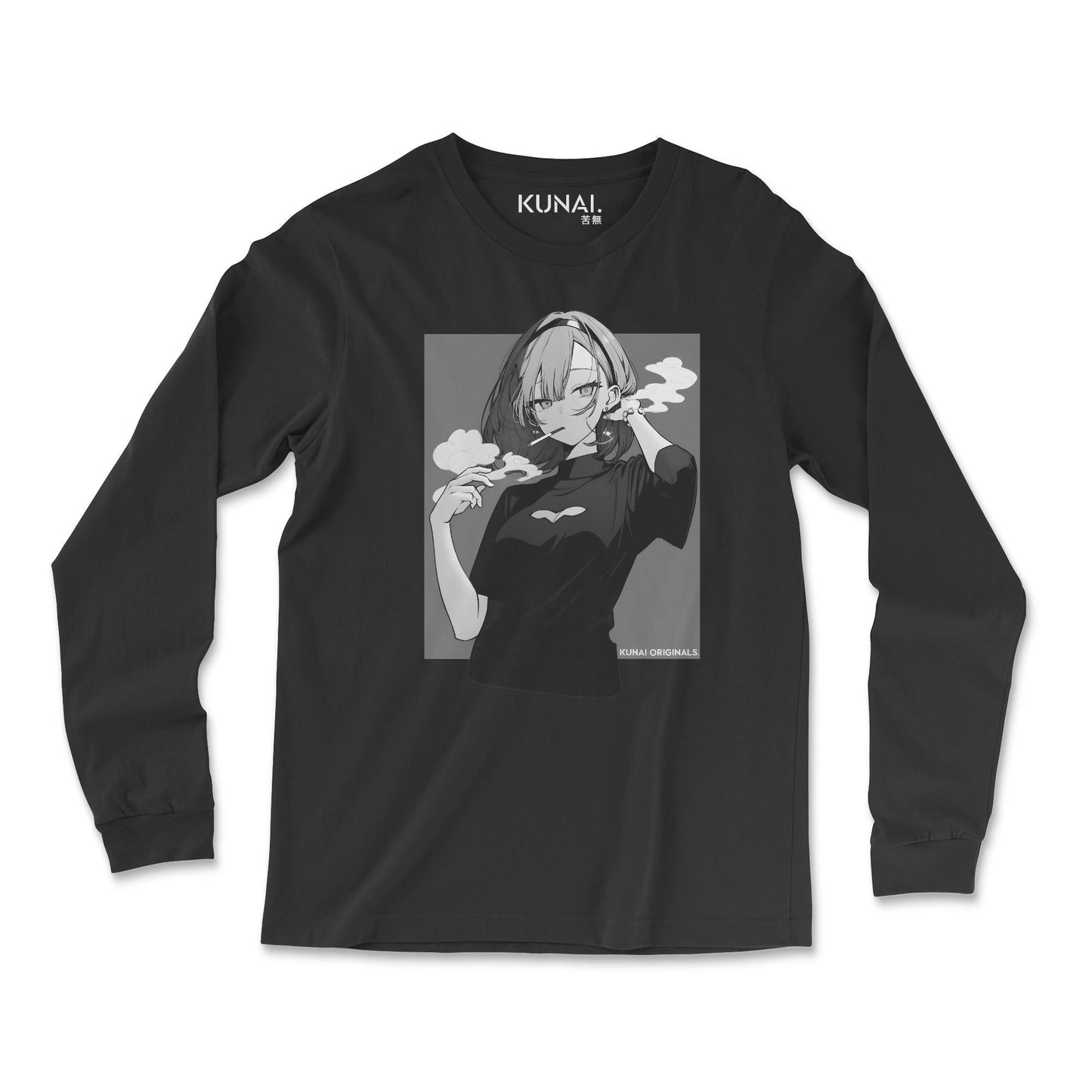 anime-manga-japanese-tshirt-clothing-apparel-kunaiwear-smoke-long-sleeve
