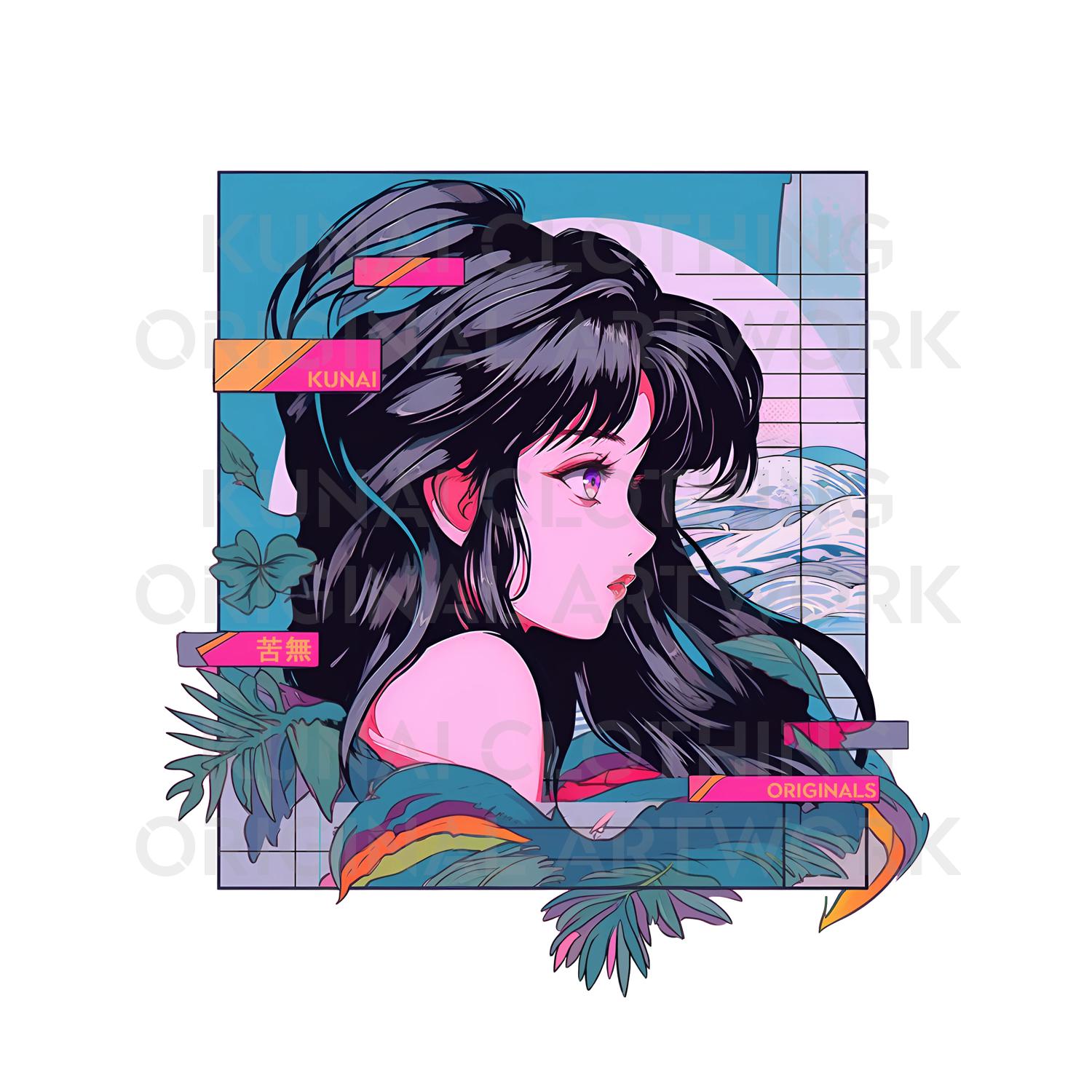 anime-manga-japanese-tshirt-clothing-apparel-kunaiwear-vaporwave-t-shirt-graphic-tee-shirt