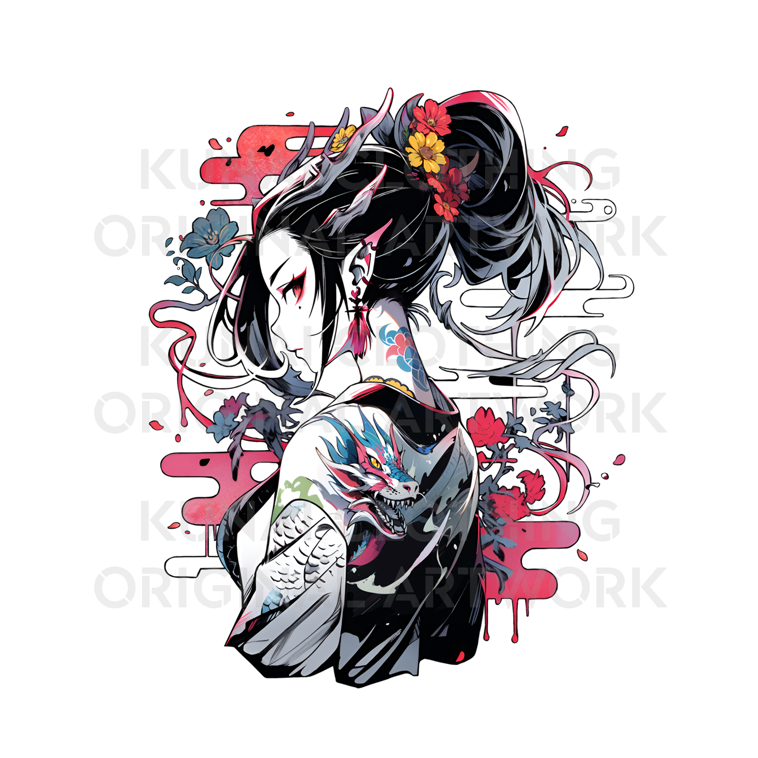 I will do unique anime tattoo design for you